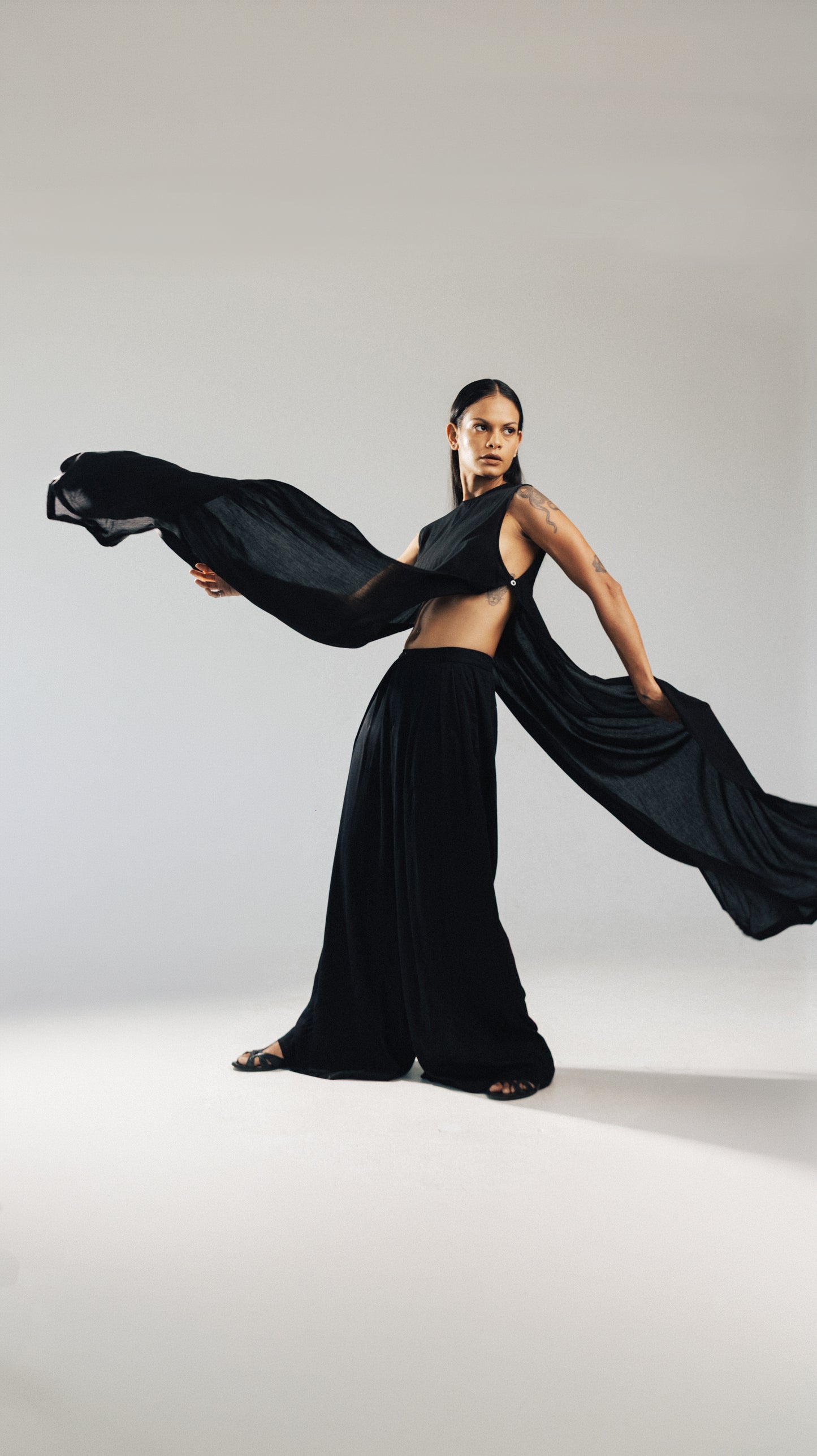 EN WIDE LEG TAILORED TROUSER